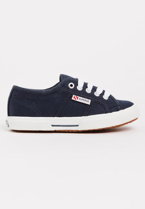 SUPERGA - Classic Slim  lace Up Sneaker Blue