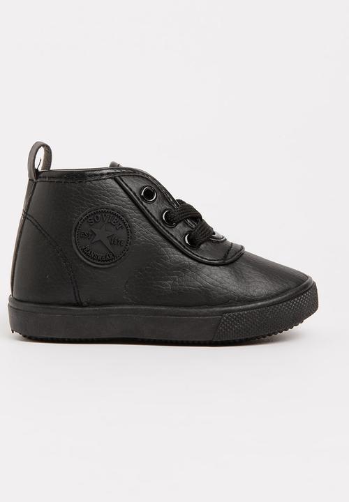 SOVIET - Callista Hi Cut Sneaker Mono Black