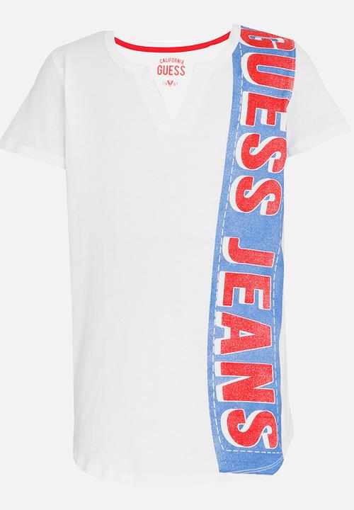 GUESS - Wave Guess Tee White