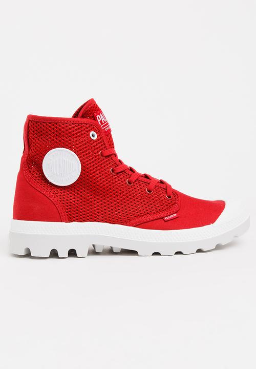 red palladium boots