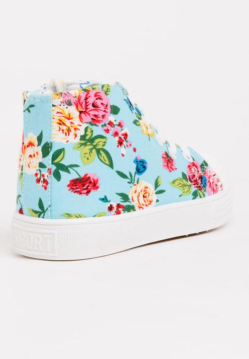 Pop Candy - Printed High Top Sneaker Blue