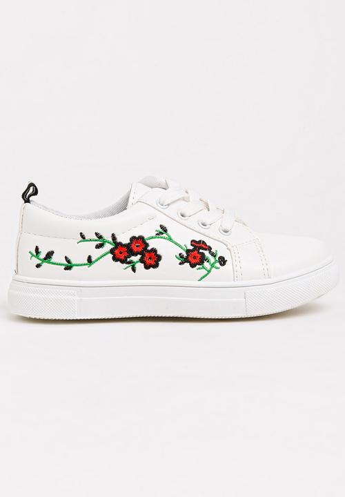 Pop Candy - Embroidered Sneaker White