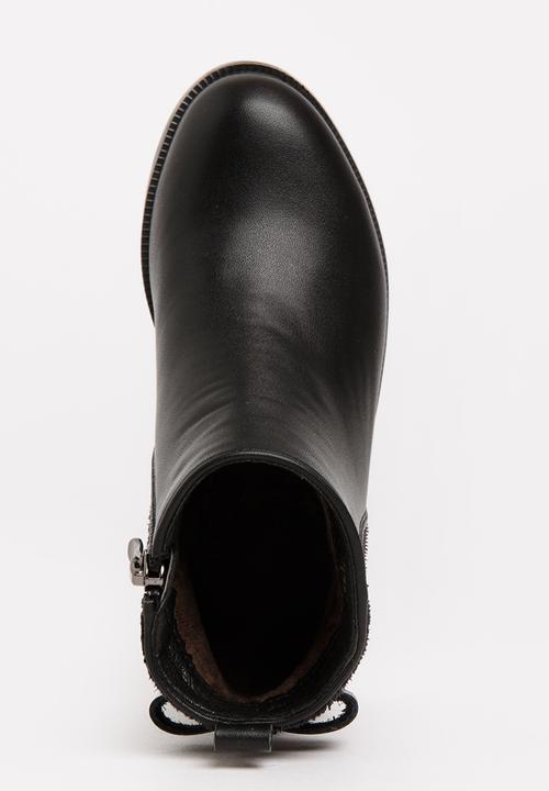 Pop Candy - Girls PU Ankle Boot Black