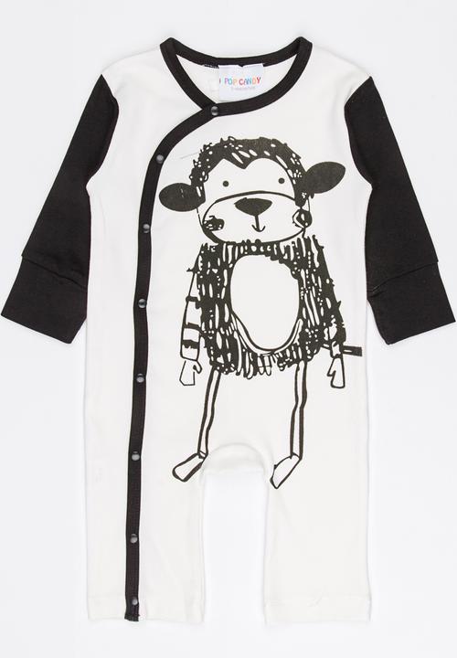 Pop Candy - Printed Bodysuit Off White