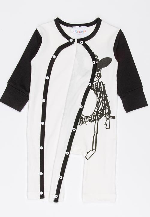 Pop Candy - Printed Bodysuit Off White