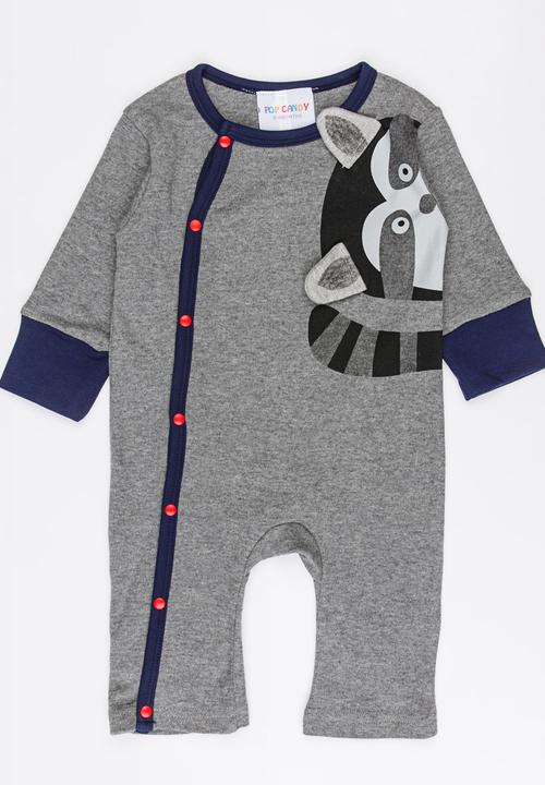 Pop Candy - Printed Bodysuit Grey