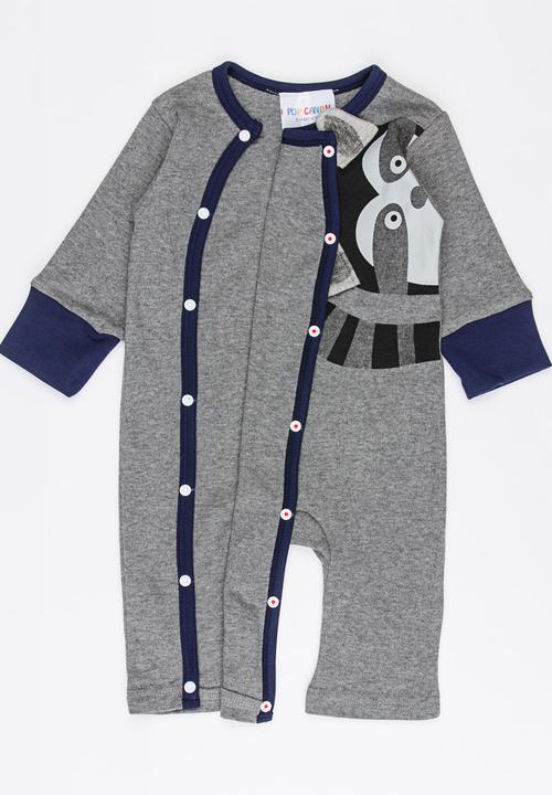Pop Candy - Printed Bodysuit Grey