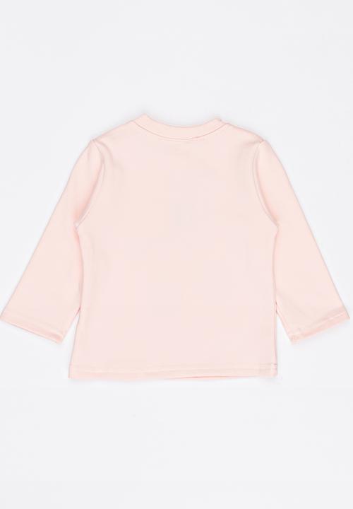 Pop Candy - Long Sleeve Printed Tee Pale Pink