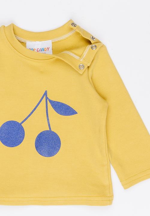 Pop Candy - Long Sleeve Printed Tee Yellow