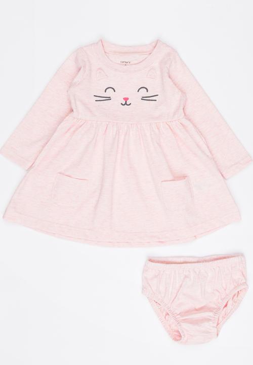Pop Candy - Long Sleeve Dress Set Mid Pink