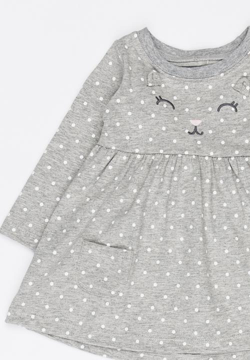 Pop Candy - Long Sleeve Dress Set Grey