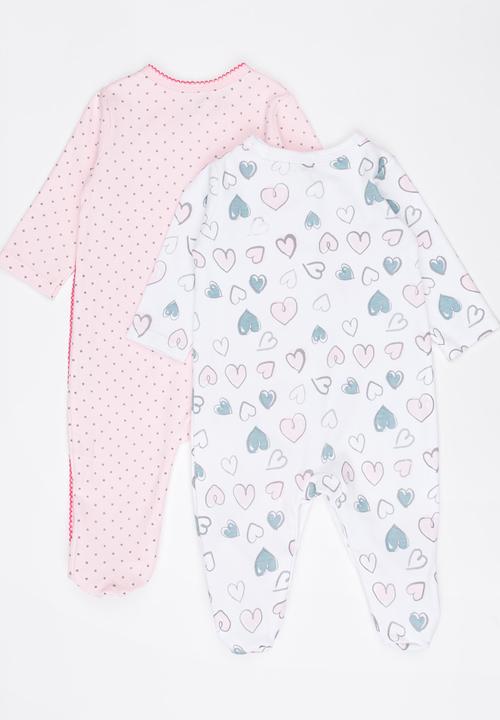 Pop Candy - 2 Pack Printed Bodysuit Set Multi-colour