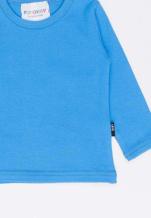 Pop Candy - Long Sleeve Tee Mid Blue