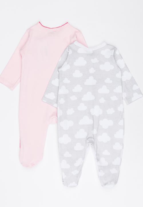 Pop Candy - 2 Pack Printed Bodysuit Set Multi-colour