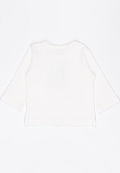 Pop Candy - Long Sleeve Printed Tee White