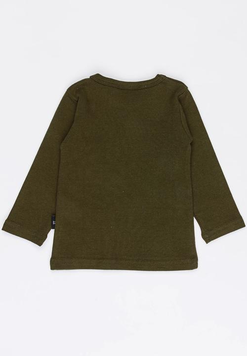 Pop Candy - Long Sleeve Tee Khaki Green