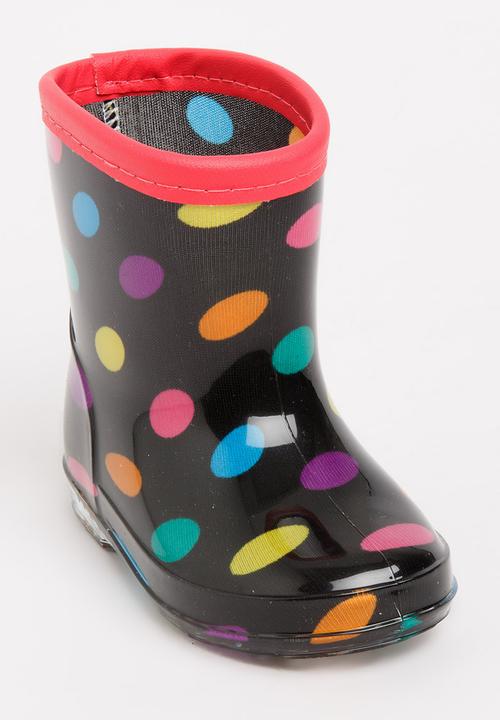 Pop Candy - Girls printed boot - black 