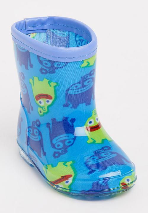 Pop Candy - Boys alien printed boot - blue