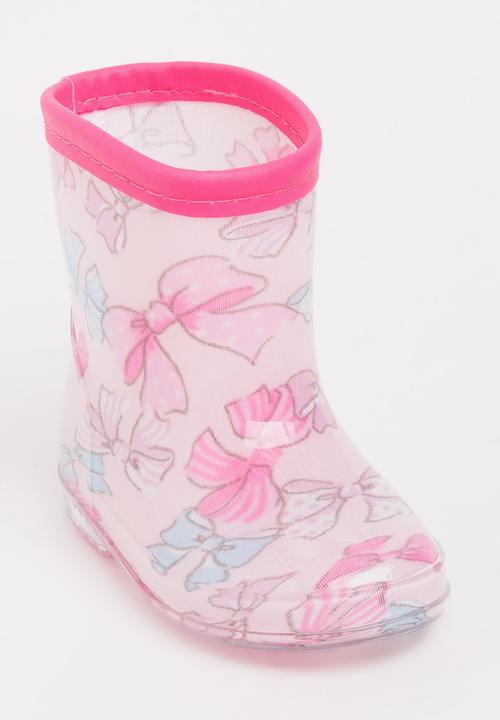 Pop Candy - Girls  Printed Boot Pale Pink