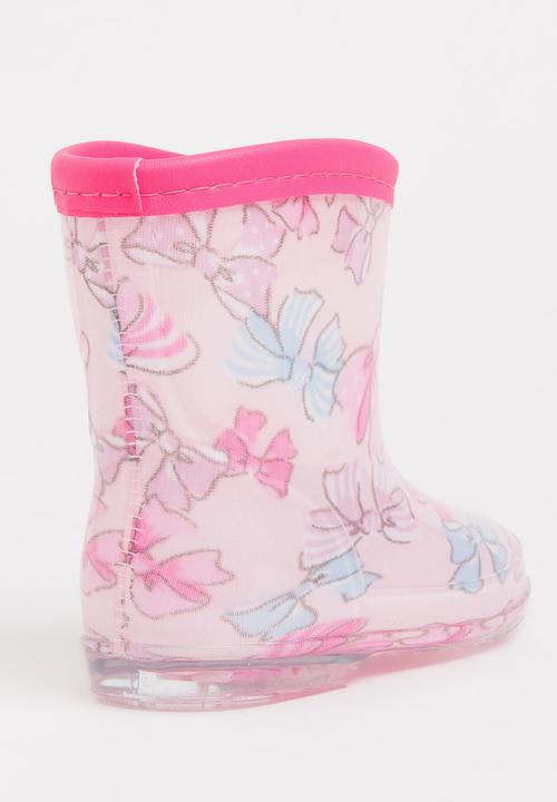 Pop Candy - Girls  Printed Boot Pale Pink