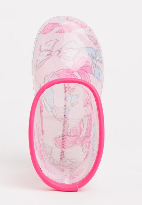 Pop Candy - Girls  Printed Boot Pale Pink