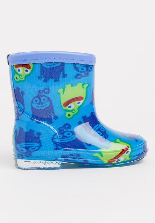 Pop Candy - Boys alien printed boot - blue
