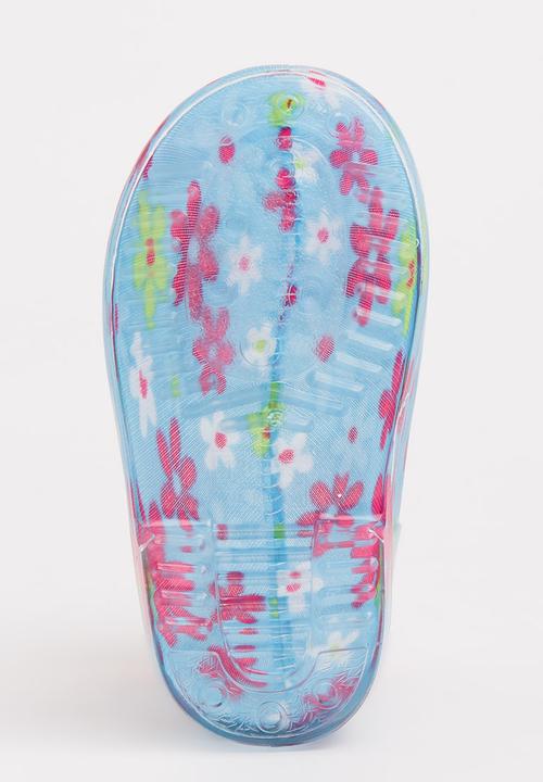 Pop Candy - Girls  Printed Boot Pale Blue