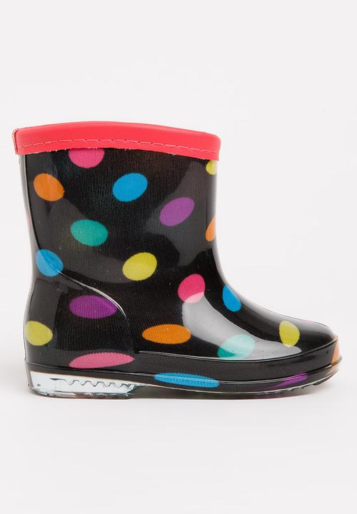 Pop Candy - Girls printed boot - black 