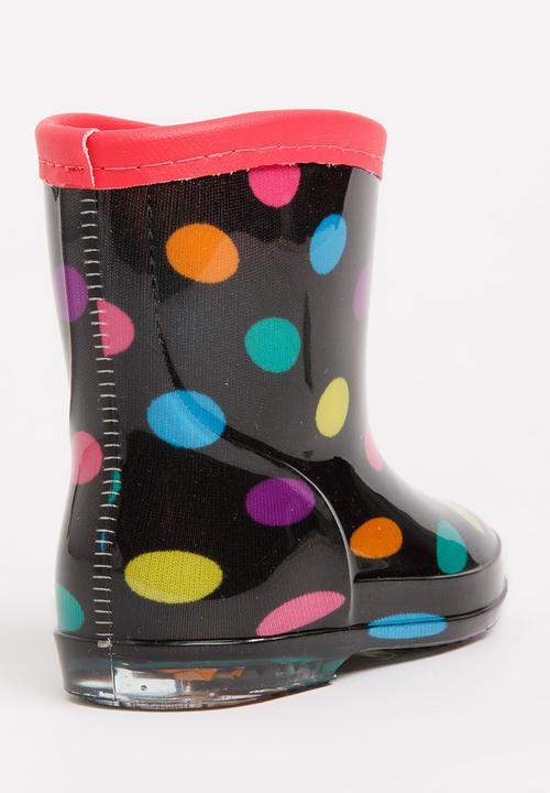 Pop Candy - Girls printed boot - black 