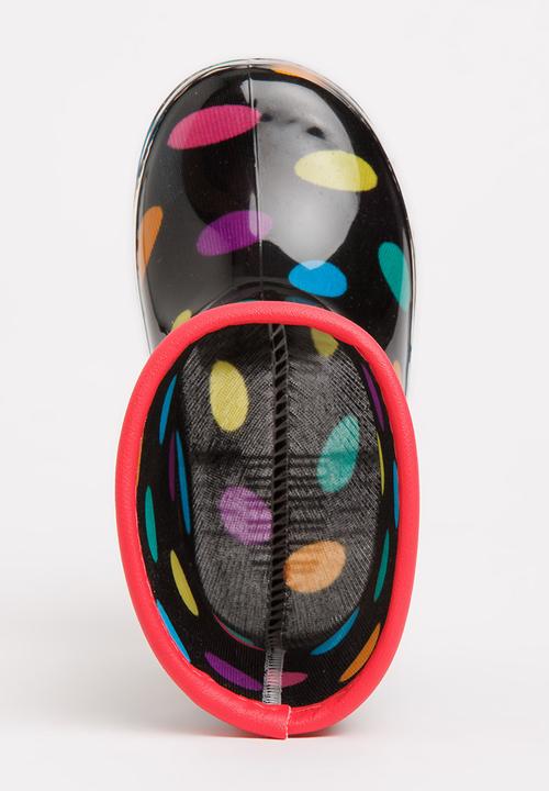 Pop Candy - Girls printed boot - black 