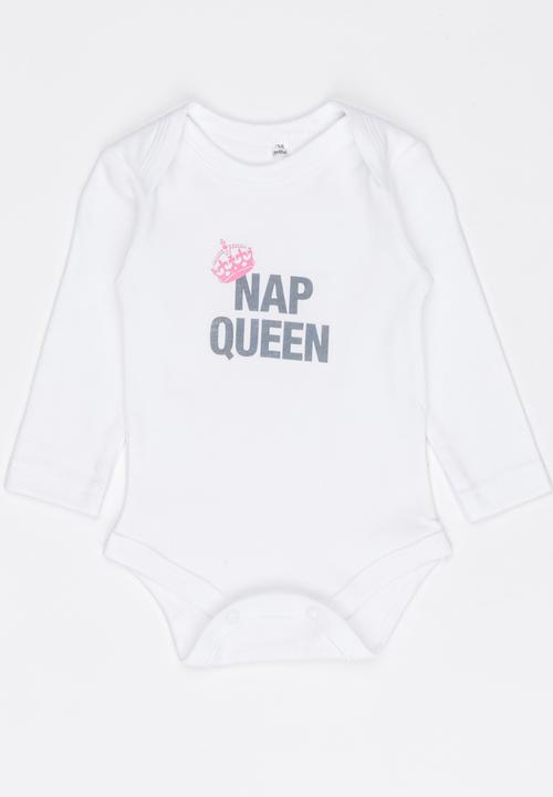 Funky Shop - Slogan Baby Grow White