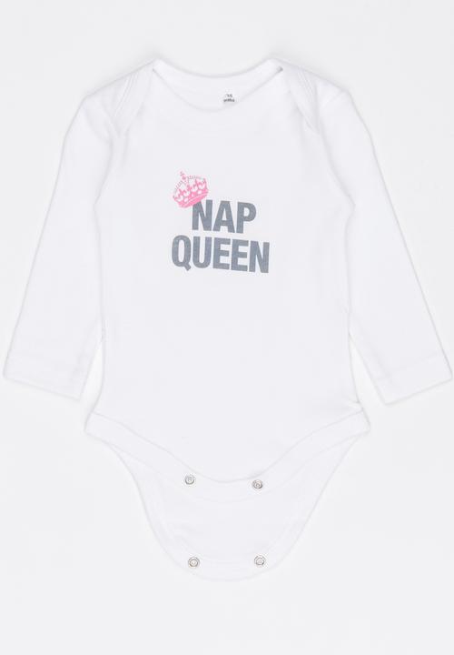 Funky Shop - Slogan Baby Grow White