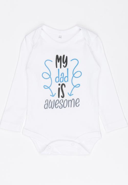 Funky Shop - Slogan Baby Grow White