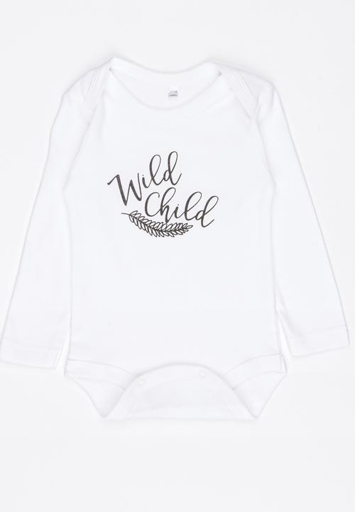 Funky Shop - Wild child baby grow - grey