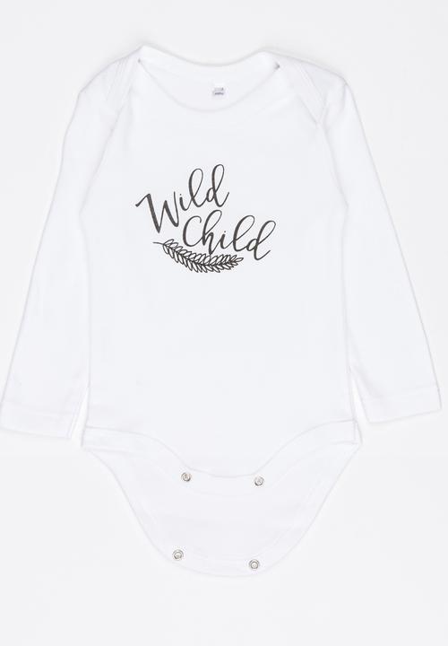 Funky Shop - Wild child baby grow - grey