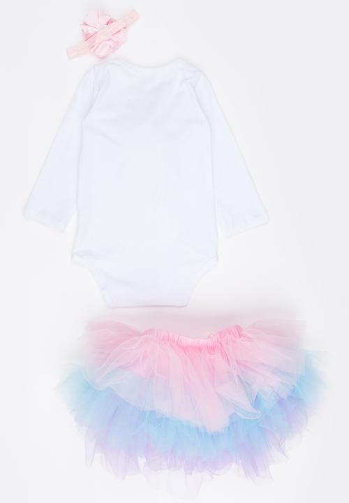 Pop Candy - 3 Piece Tutu Skirt Set Multi-colour