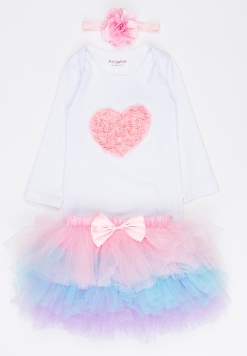Pop Candy - 3 Piece Tutu Skirt Set Multi-colour