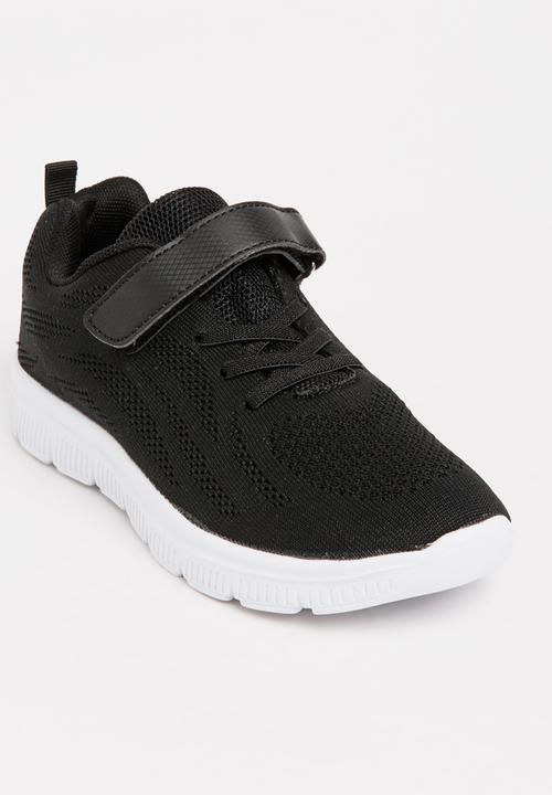 Pop Candy - Knitted Detail Sneakers Black