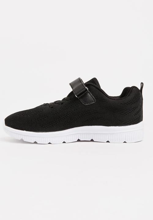 Pop Candy - Knitted Detail Sneakers Black