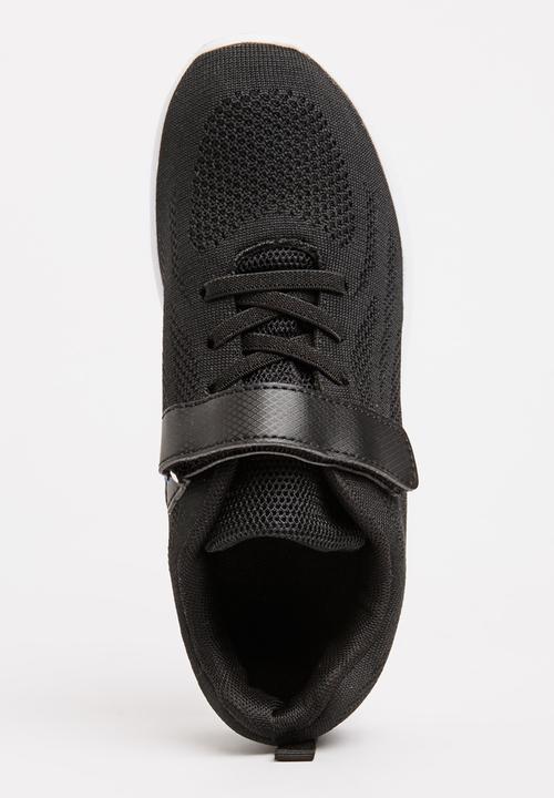 Pop Candy - Knitted Detail Sneakers Black