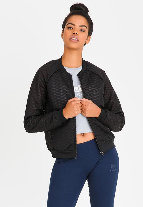 Reebok - Mesh Bomber Jacket- Black