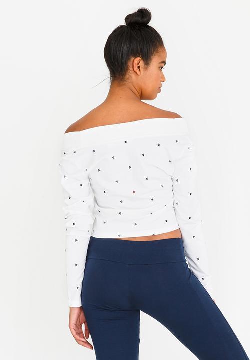 Reebok Classic - Long Sleeve Cropped Tee White