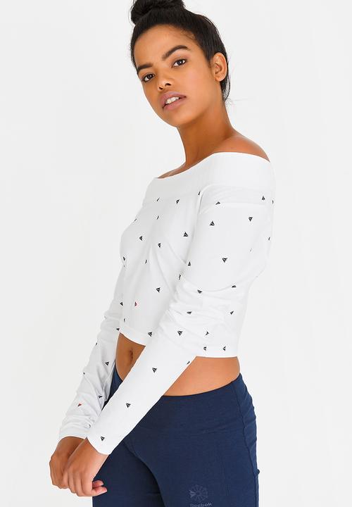 Reebok Classic - Long Sleeve Cropped Tee White