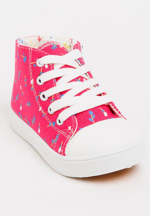 Pop Candy - Printed High Top Sneaker Mid Pink