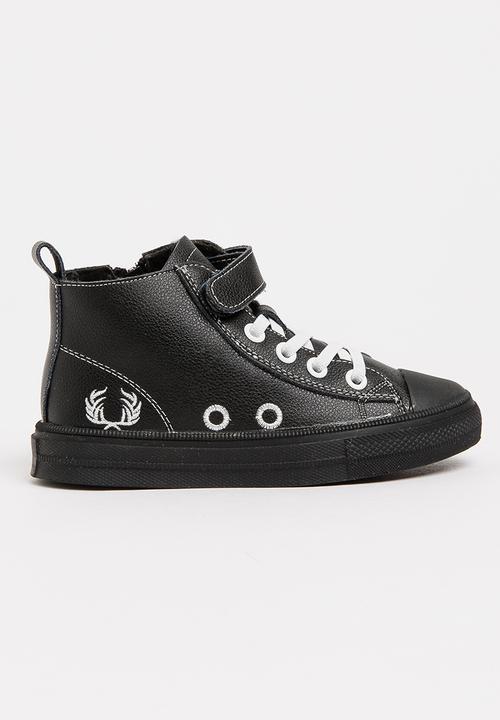 Pop Candy - Boys Hi Top Sneaker Black