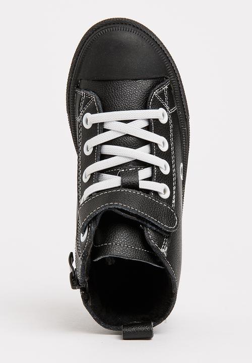 Pop Candy - Boys Hi Top Sneaker Black