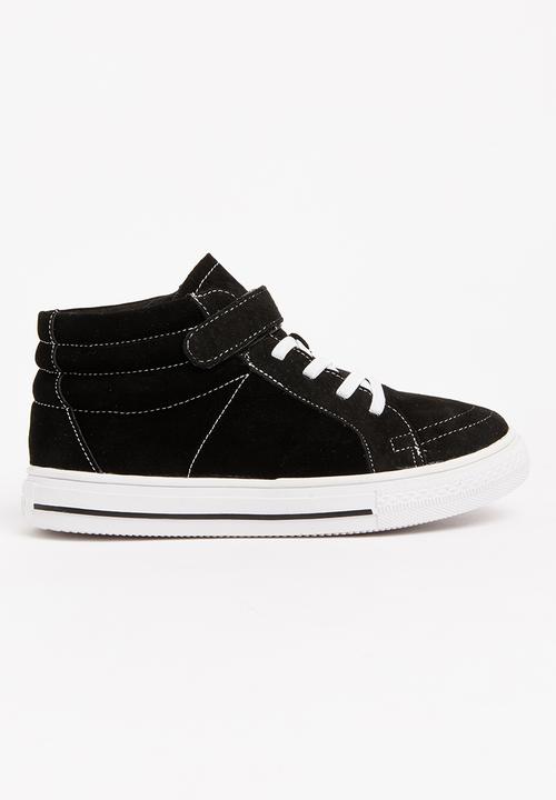 Pop Candy - Boys Hi Top Sneaker Black