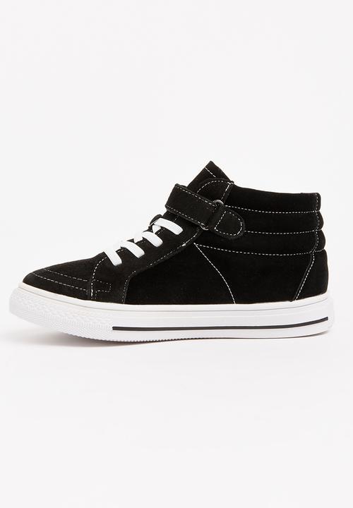 Pop Candy - Boys Hi Top Sneaker Black