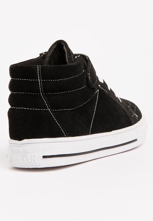 Pop Candy - Boys Hi Top Sneaker Black