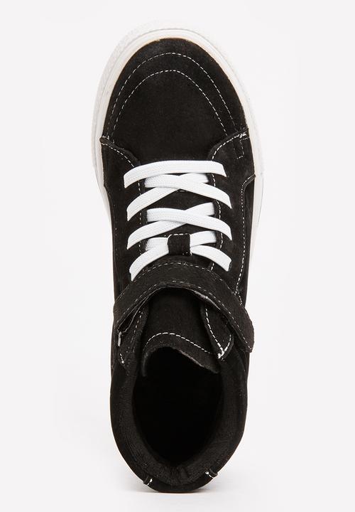 Pop Candy - Boys Hi Top Sneaker Black